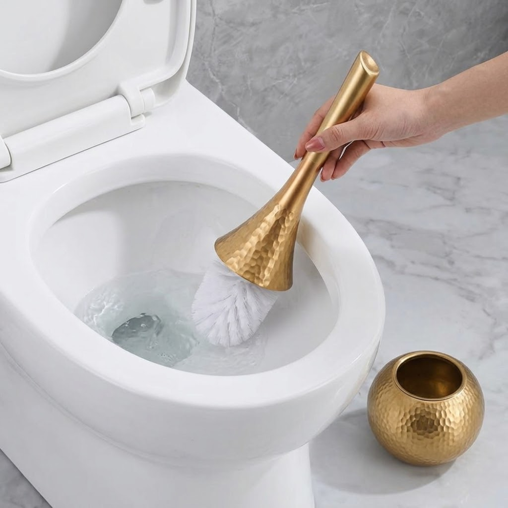 Toilet brush with discreet base in durable ABS | Vionara