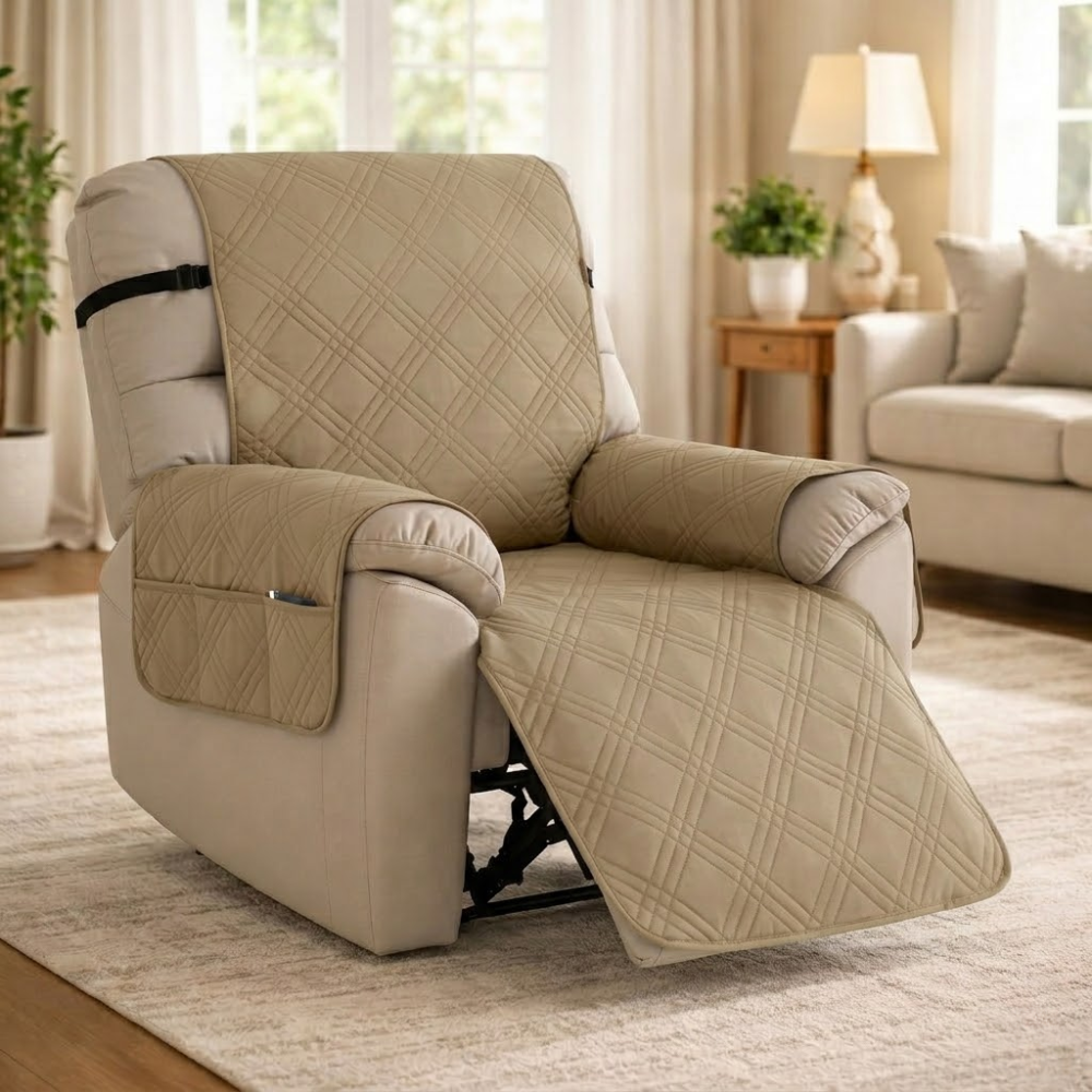Waterproof protective cover for quilted recliner chair | Vionara