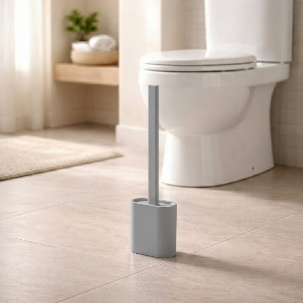 Wall-mounted antibacterial silicone toilet brush | Vionara