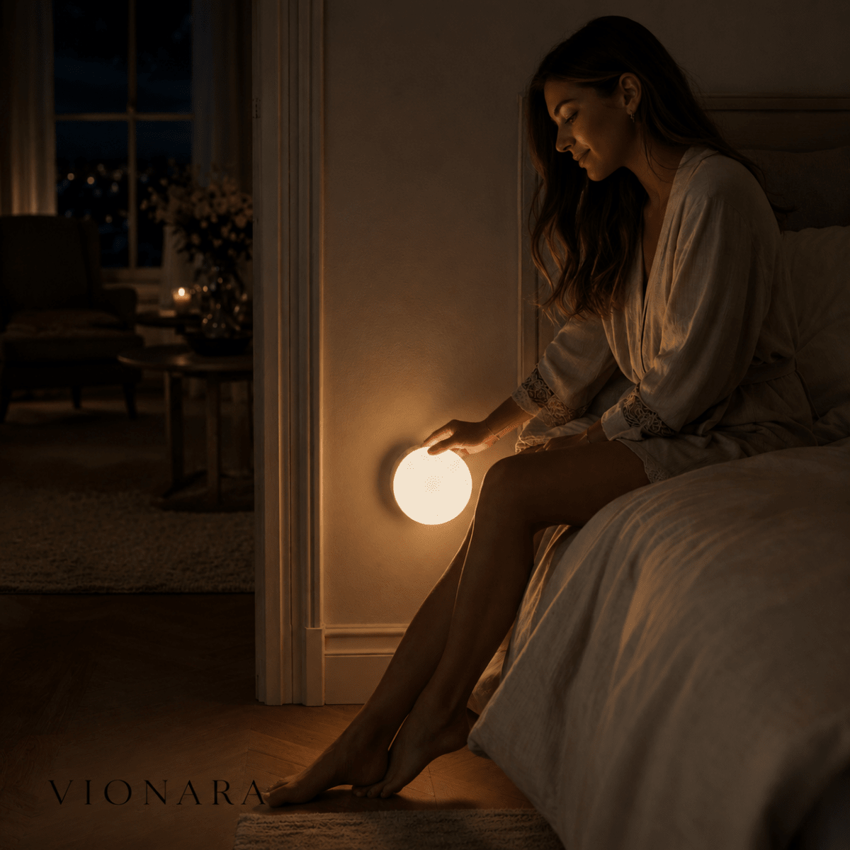 Virelle Maison - Lampe murale LED détecteur de mouvement en ABS | Vionara
