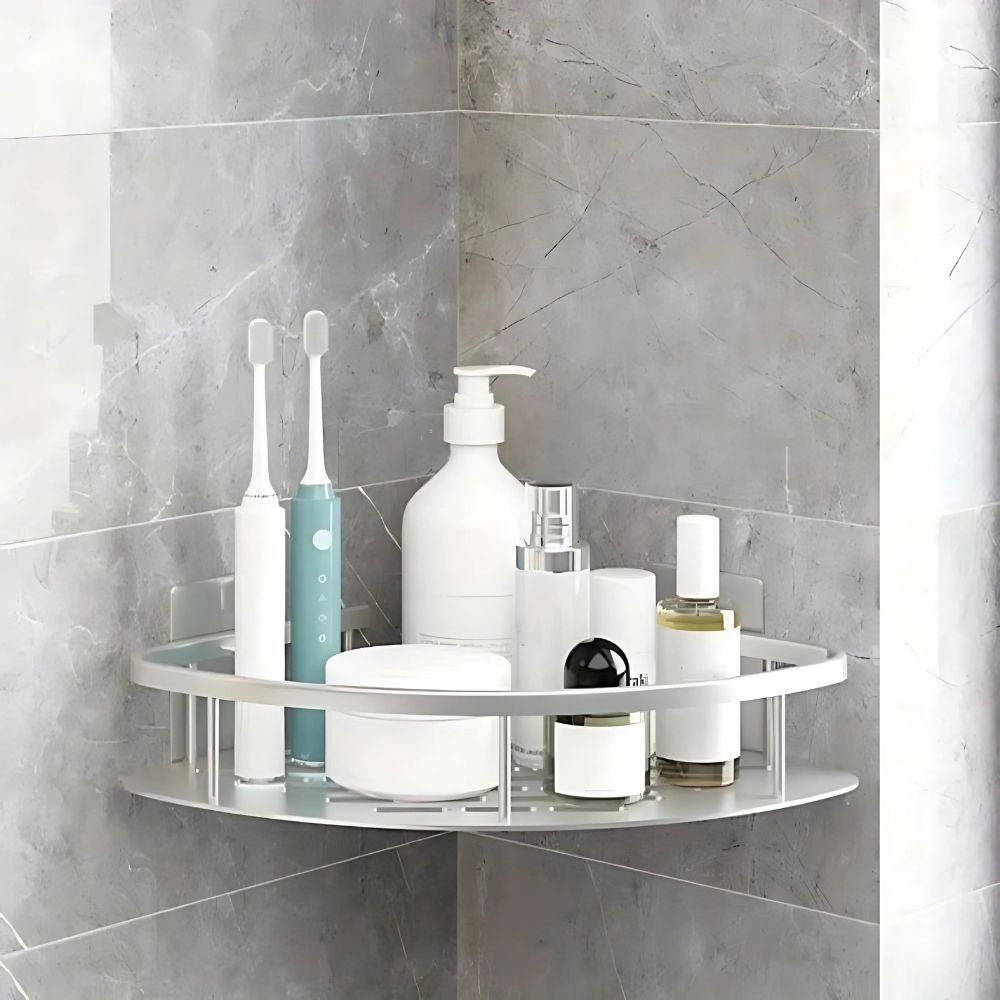 Matte Aluminum Shower Wall Shelf | Vionara