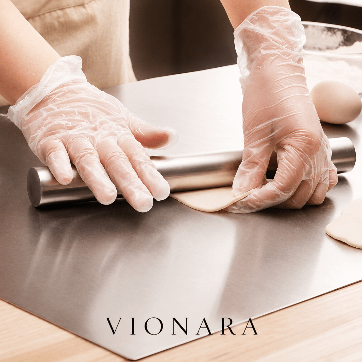Virelle Maison - Planche à découper en acier inoxydable | Vionara
