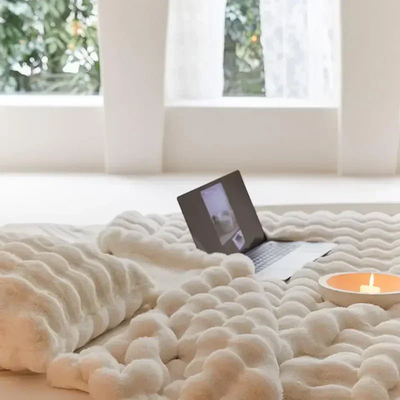 Vionara - Couverture en laine synthétique double face et ultra-douce | Vionara
