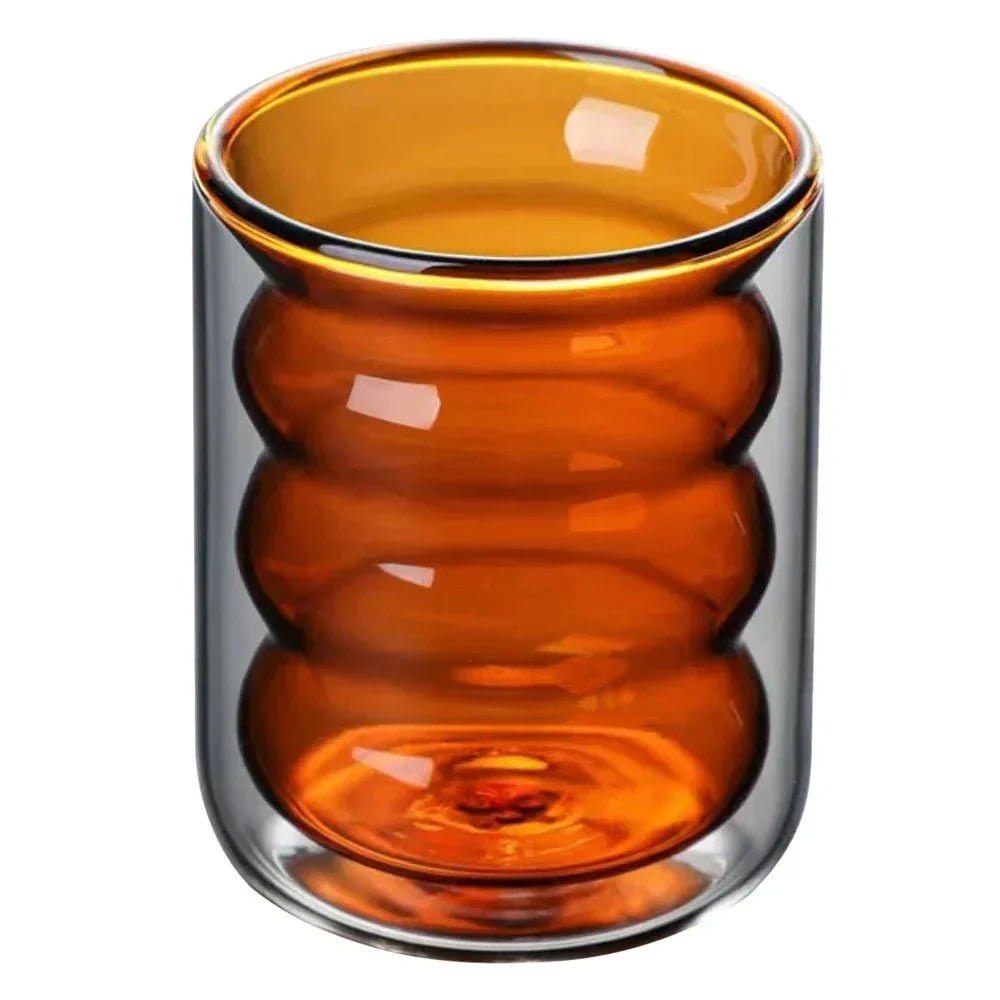 Vionara - Tasse en verre ondulé à double paroi | Vionara
