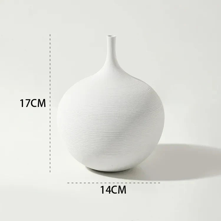 Vionara - Vase en céramique mate minimaliste – style scandinave | Vionara