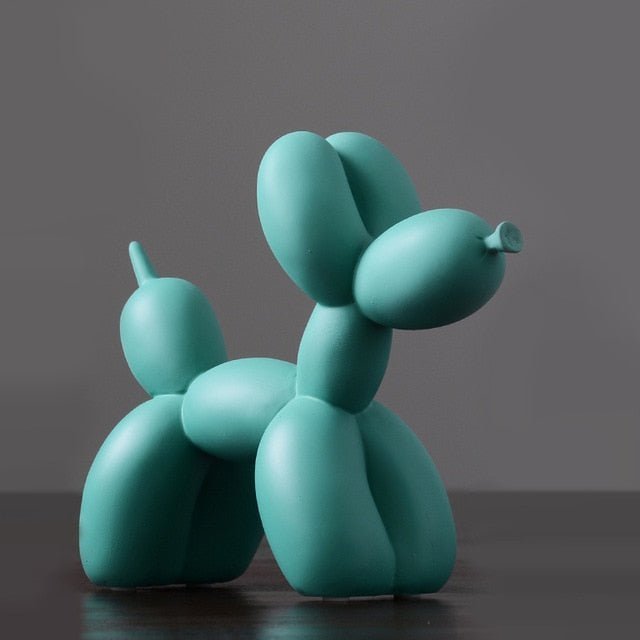 Vionara - Sculpture décorative en résine finition lisse forme ballon chien | Vionara