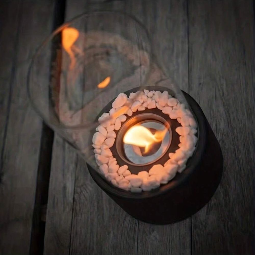 Vionara - Lampe à huile en métal et verre | Vionara
