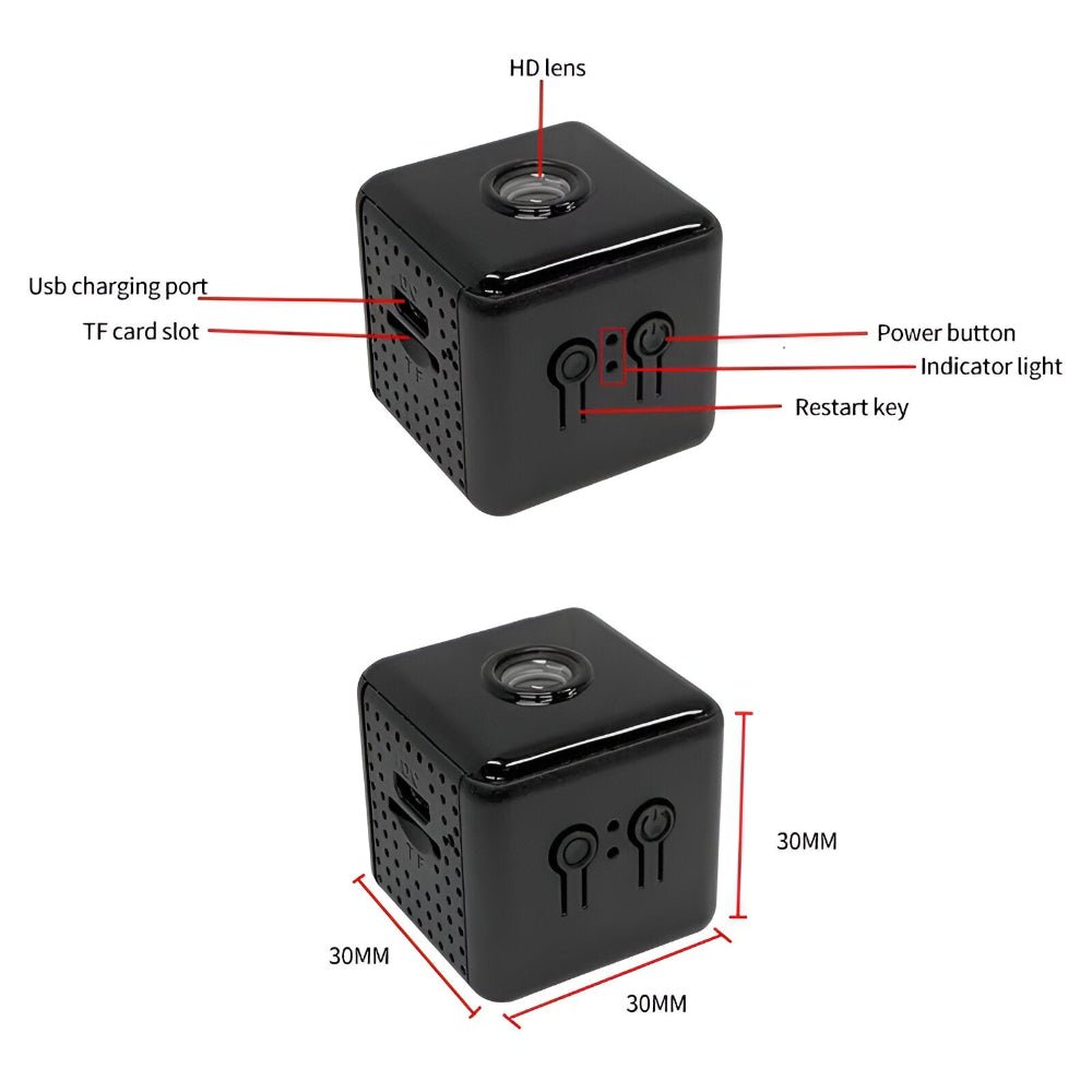 Vionara - Caméra de surveillance WiFi compacte en plastique résistant | Vionara
