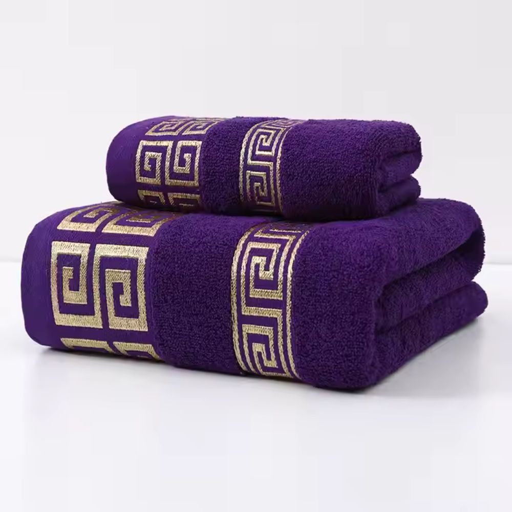 Vionara - Lot de serviettes en coton éponge absorbant | Vionara