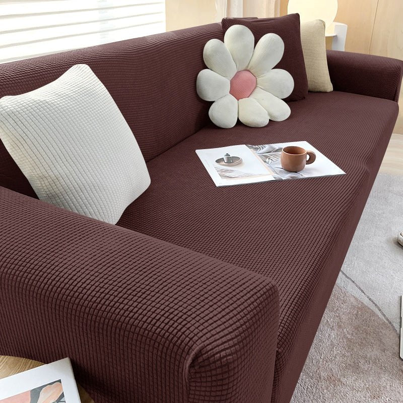 Vionara - Housse de canapé extensible en tissu texturé | Vionara