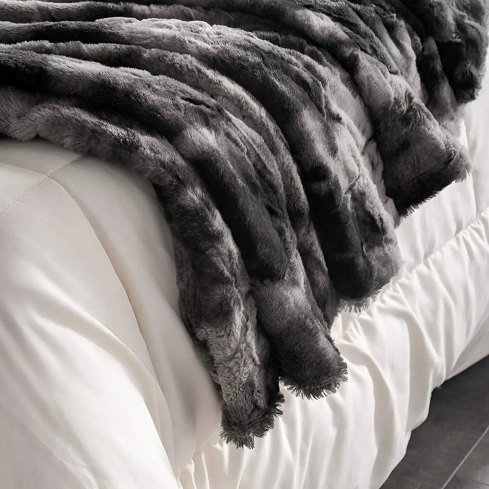Vionara - Plaid en polaire double face ultra-doux pour chambre et salon | Vionara