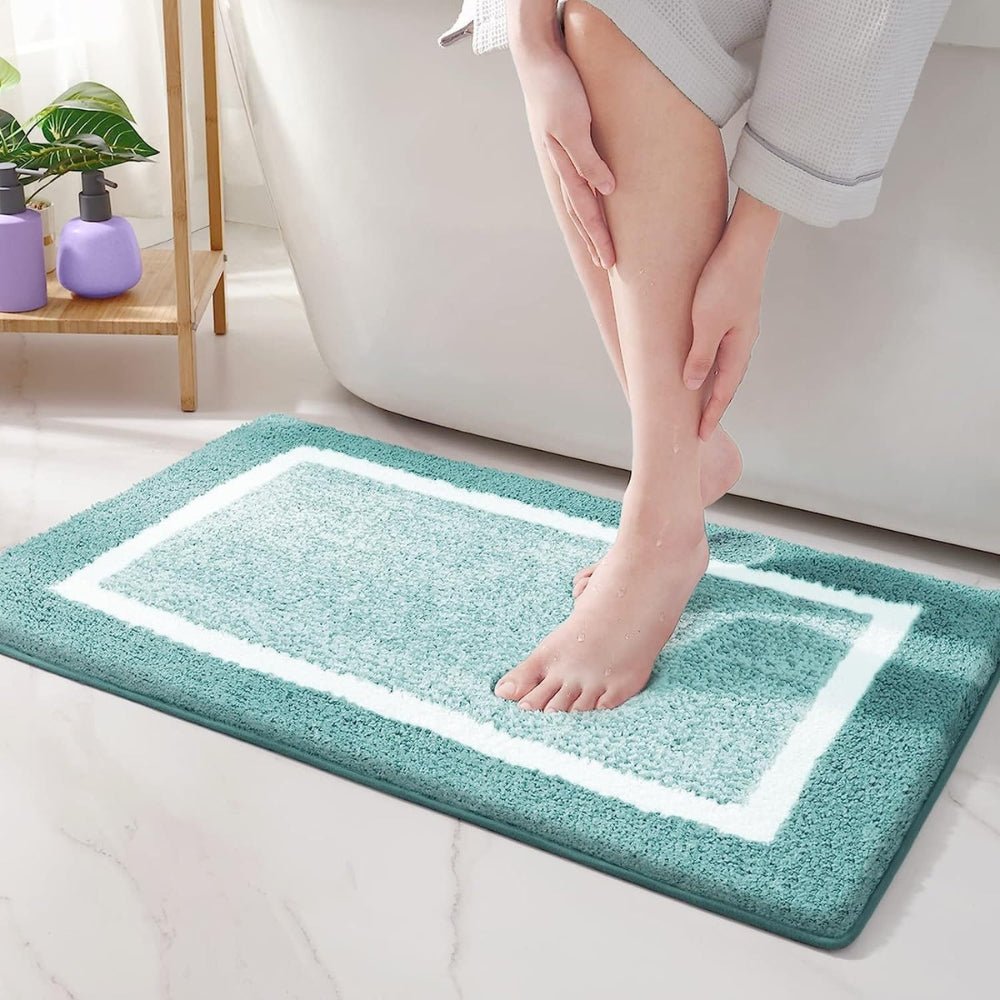 Vionara - Tapis de bain antidérapant à bordure moderne | Vionara