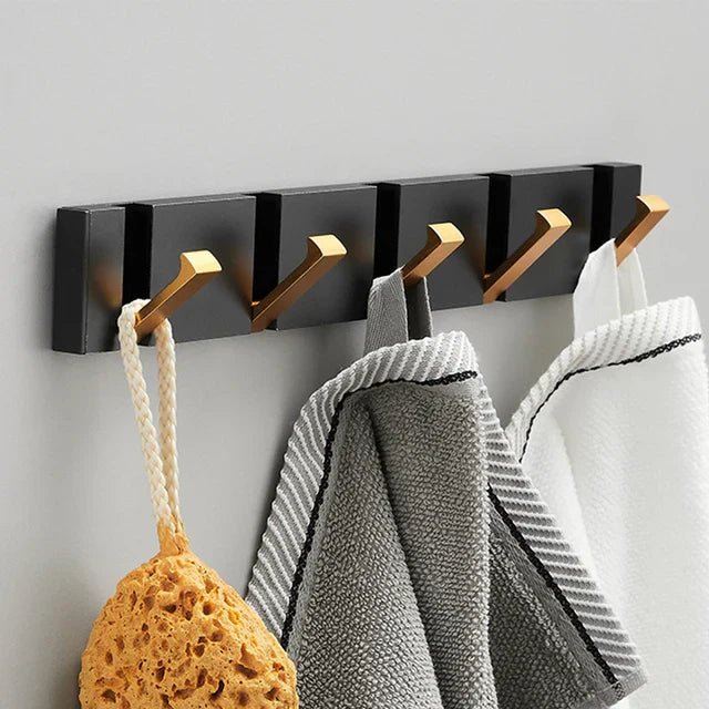 Vionara - Patère murale pliante en acier minimaliste | Vionara