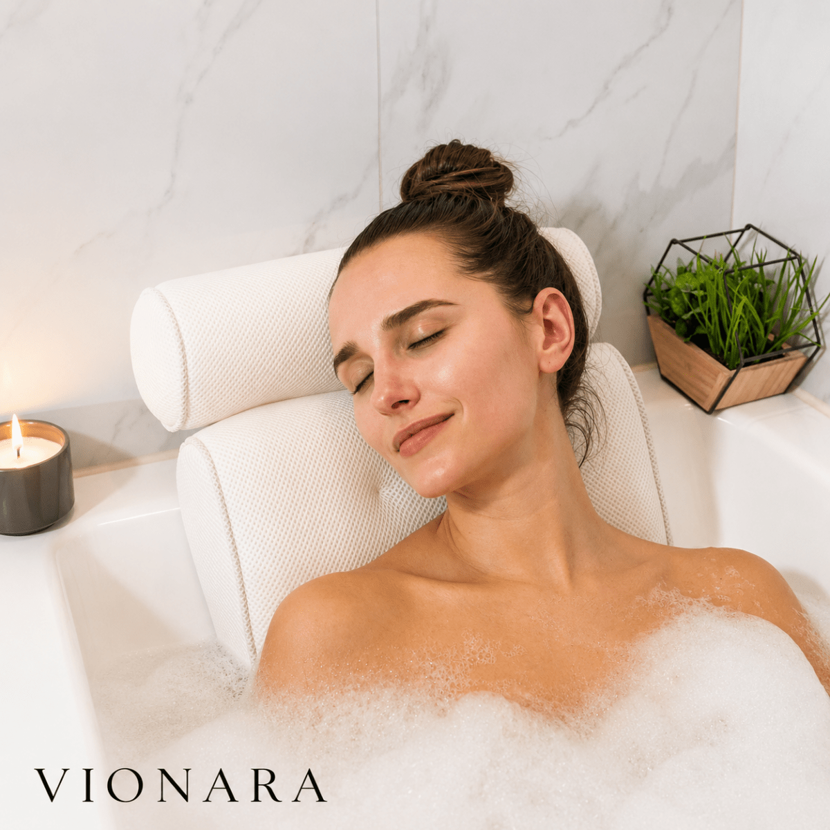 Vionara - Coussin de bain en maille 3D respirante | Vionara