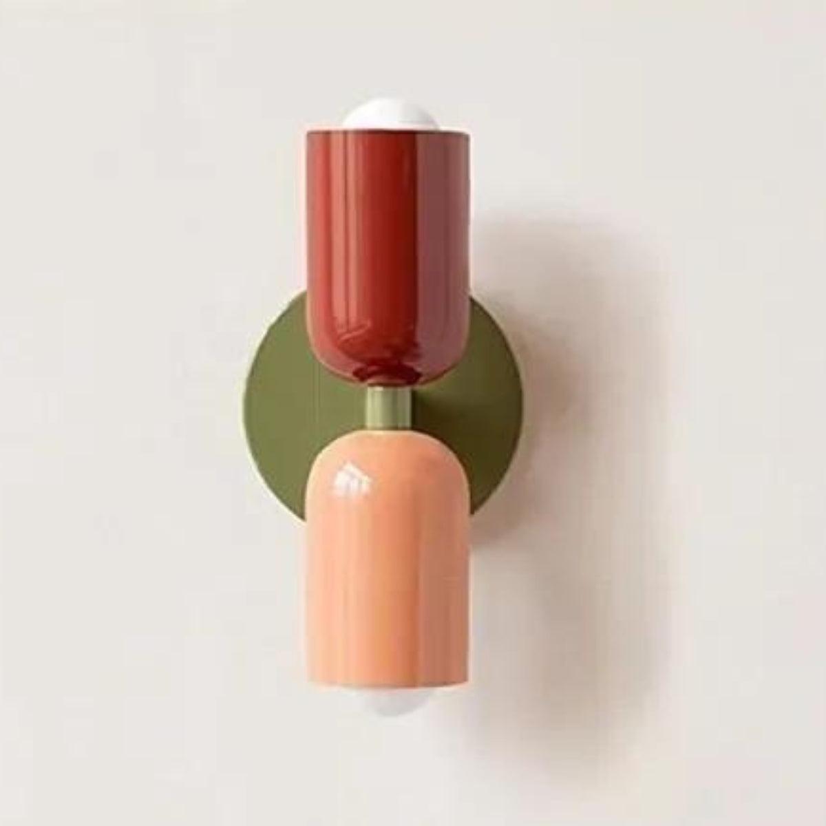 Vionara - Applique murale double en verre coloré | Vionara