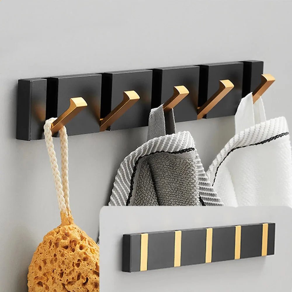 Vionara - Patère murale pliante en acier minimaliste | Vionara