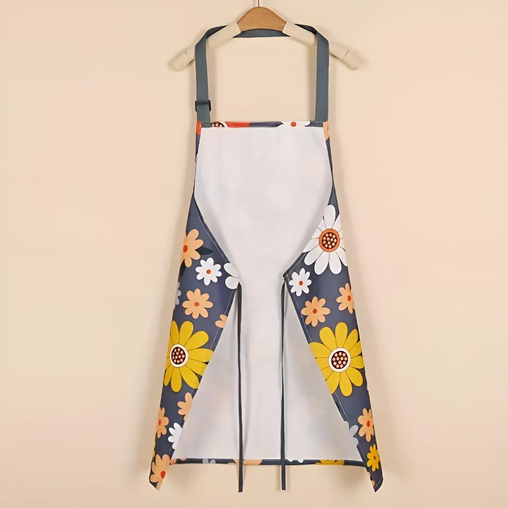 Vionara - Tablier de cuisine en coton enduit à imprimé floral vintage | Vionara