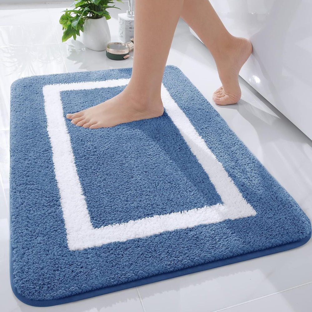 Vionara - Tapis de bain antidérapant à bordure moderne | Vionara