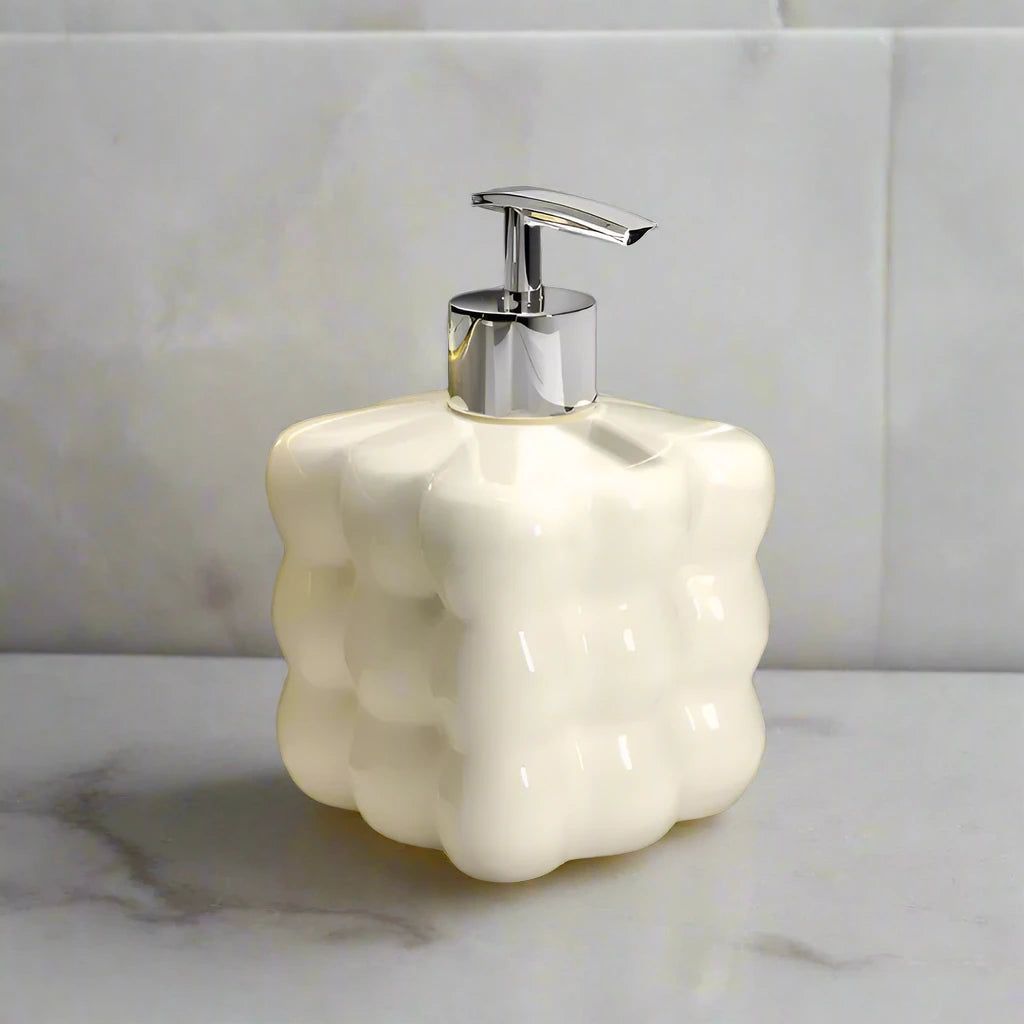 Vionara - Distributeur de savon en céramique texturé | Vionara