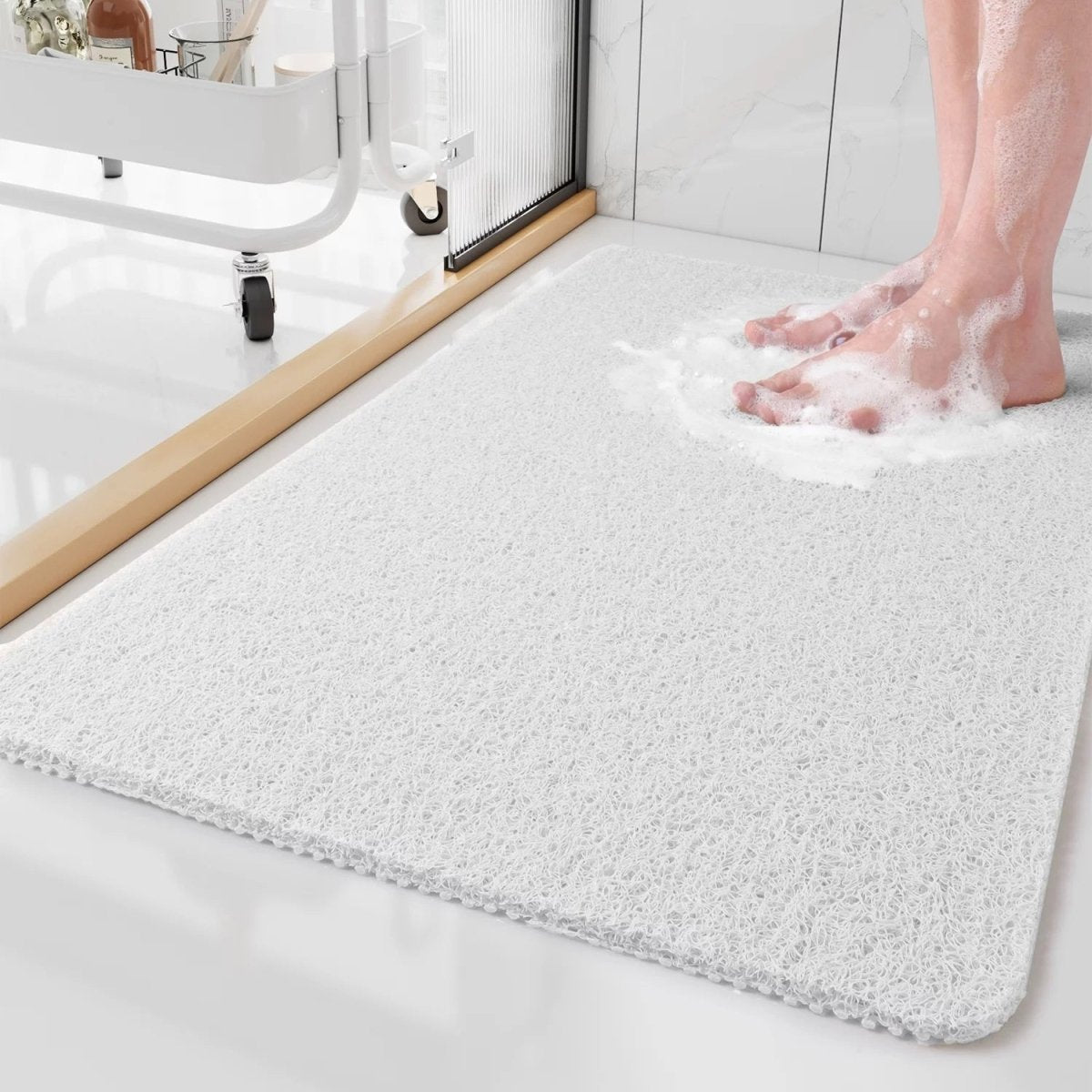 Vionara - Tapis de douche antidérapant en mousse texturée | Vionara
