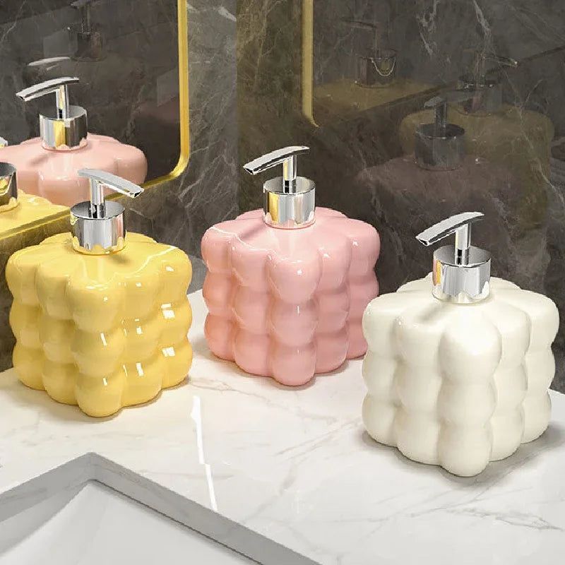 Vionara - Distributeur de savon en céramique texturé | Vionara