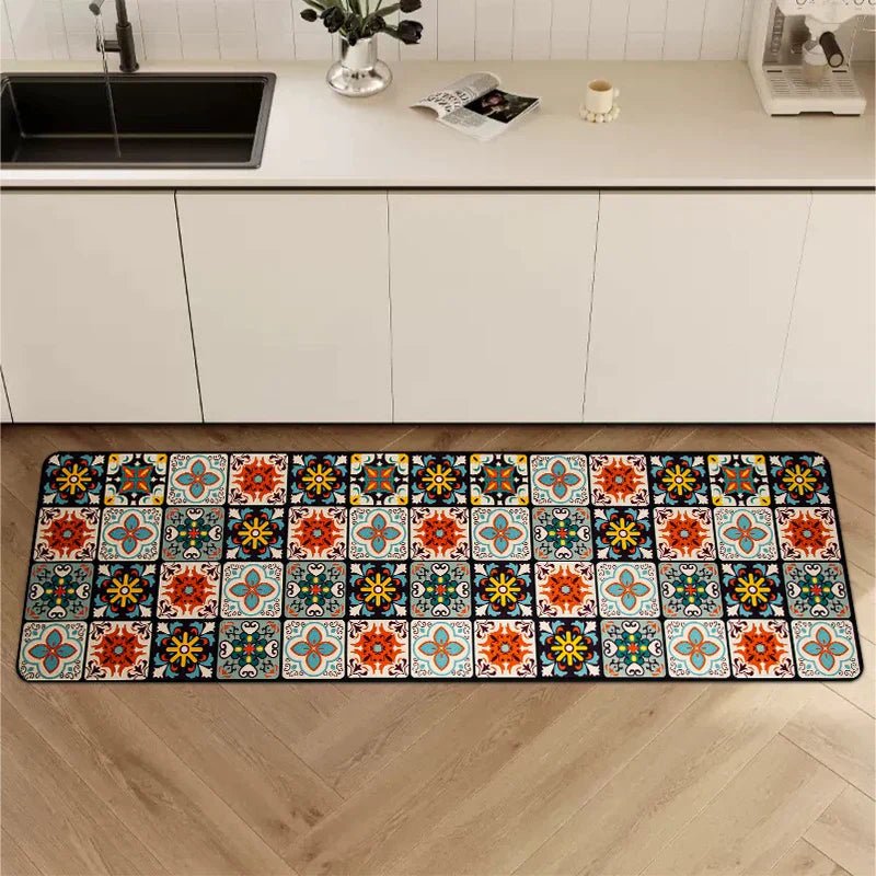 Vionara - Tapis de cuisine antidérapant en textile texturé | Vionara