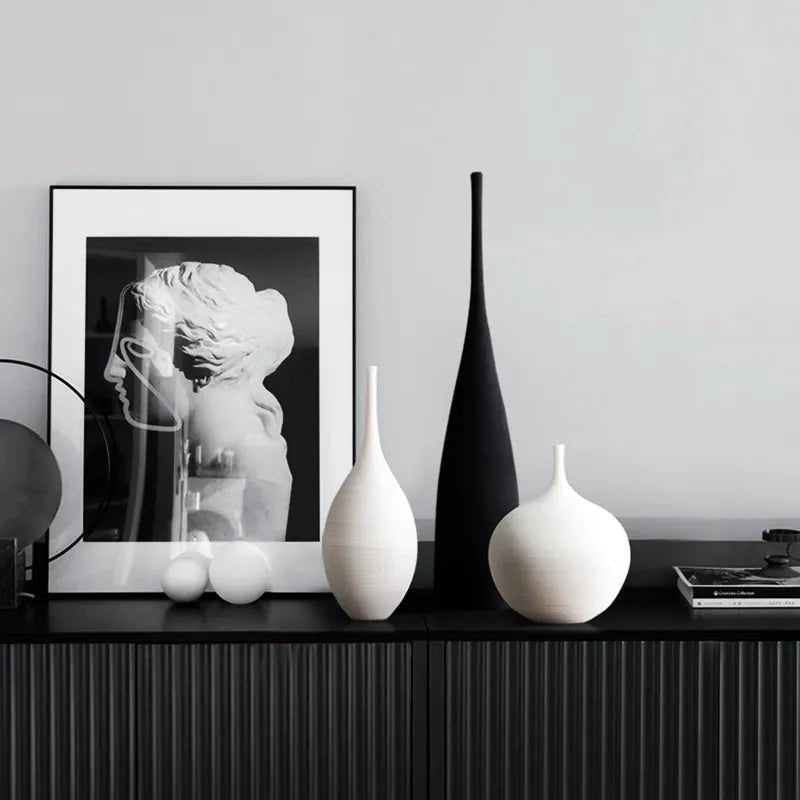 Vionara - Vase en céramique mate minimaliste – style scandinave | Vionara