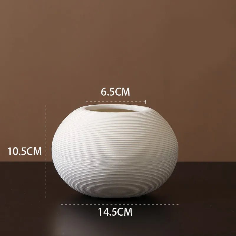 Vionara - Vase en céramique mate minimaliste – style scandinave | Vionara