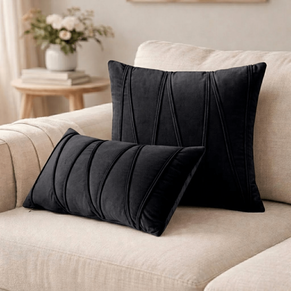 Vionara - Coussin décoratif en velours doux avec housse amovible | Vionara