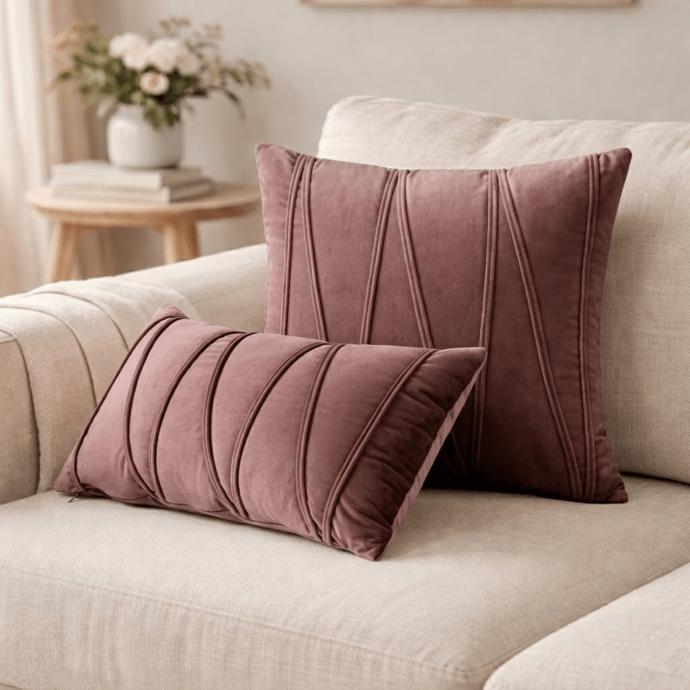 Vionara - Coussin décoratif en velours doux avec housse amovible | Vionara