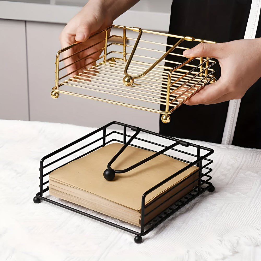Vionara - Porte-serviettes de table en fer au design épuré | Vionara