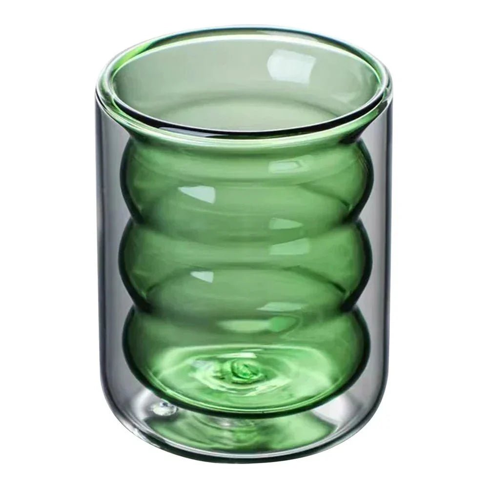 Vionara - Tasse en verre ondulé à double paroi | Vionara