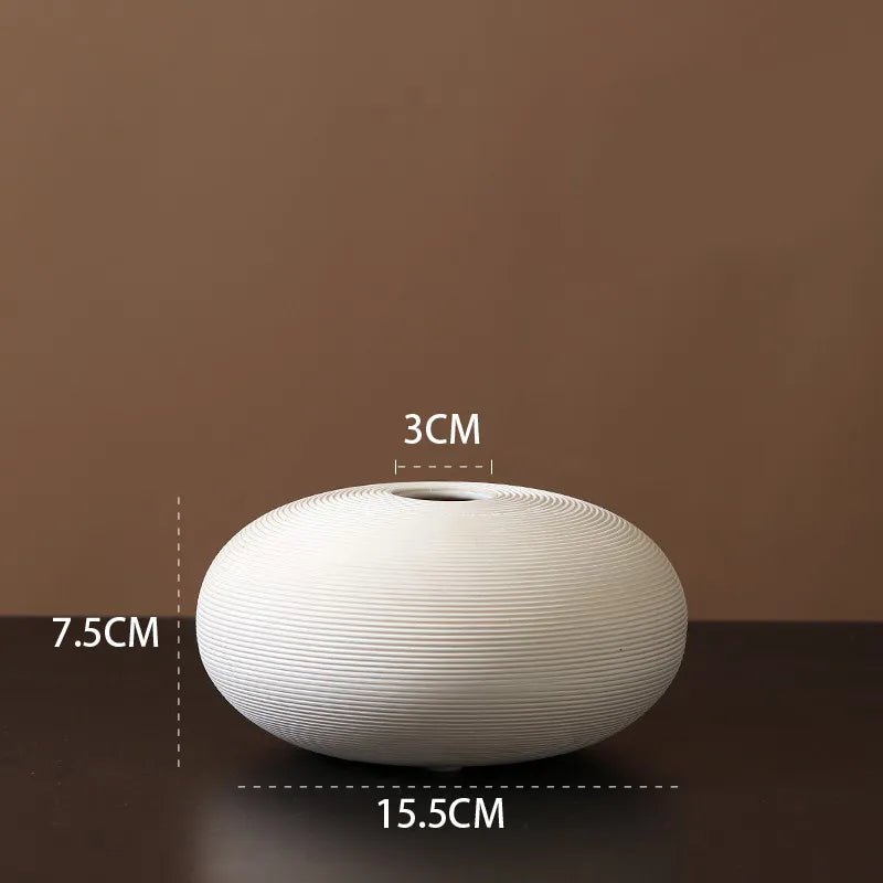 Vionara - Vase en céramique mate minimaliste – style scandinave | Vionara