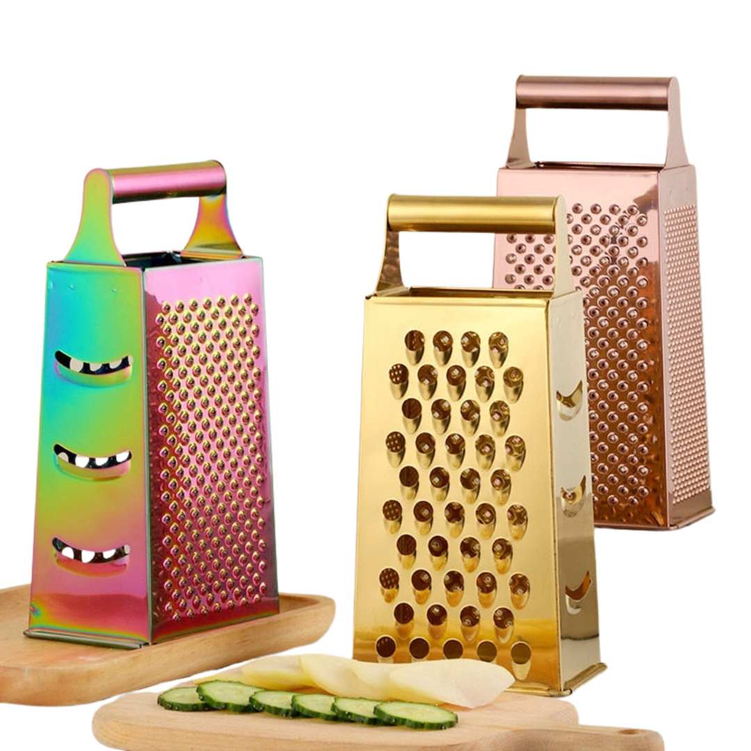 Vionara - Râpe manuelle en acier inoxydable – Finition brillante texturée | Vionara