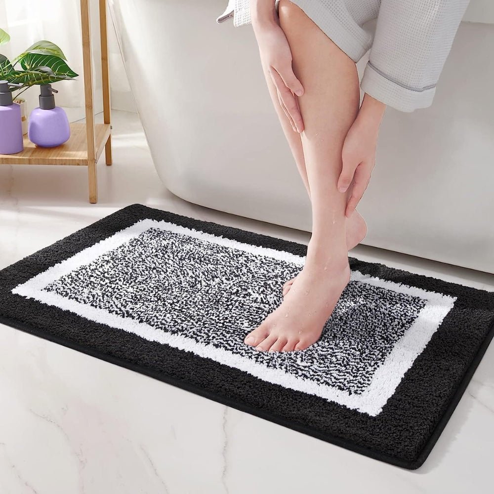 Vionara - Tapis de bain antidérapant à bordure moderne | Vionara