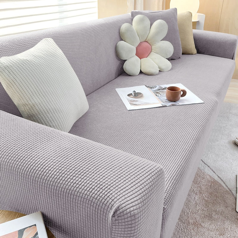 Vionara - Housse de canapé extensible en tissu texturé | Vionara