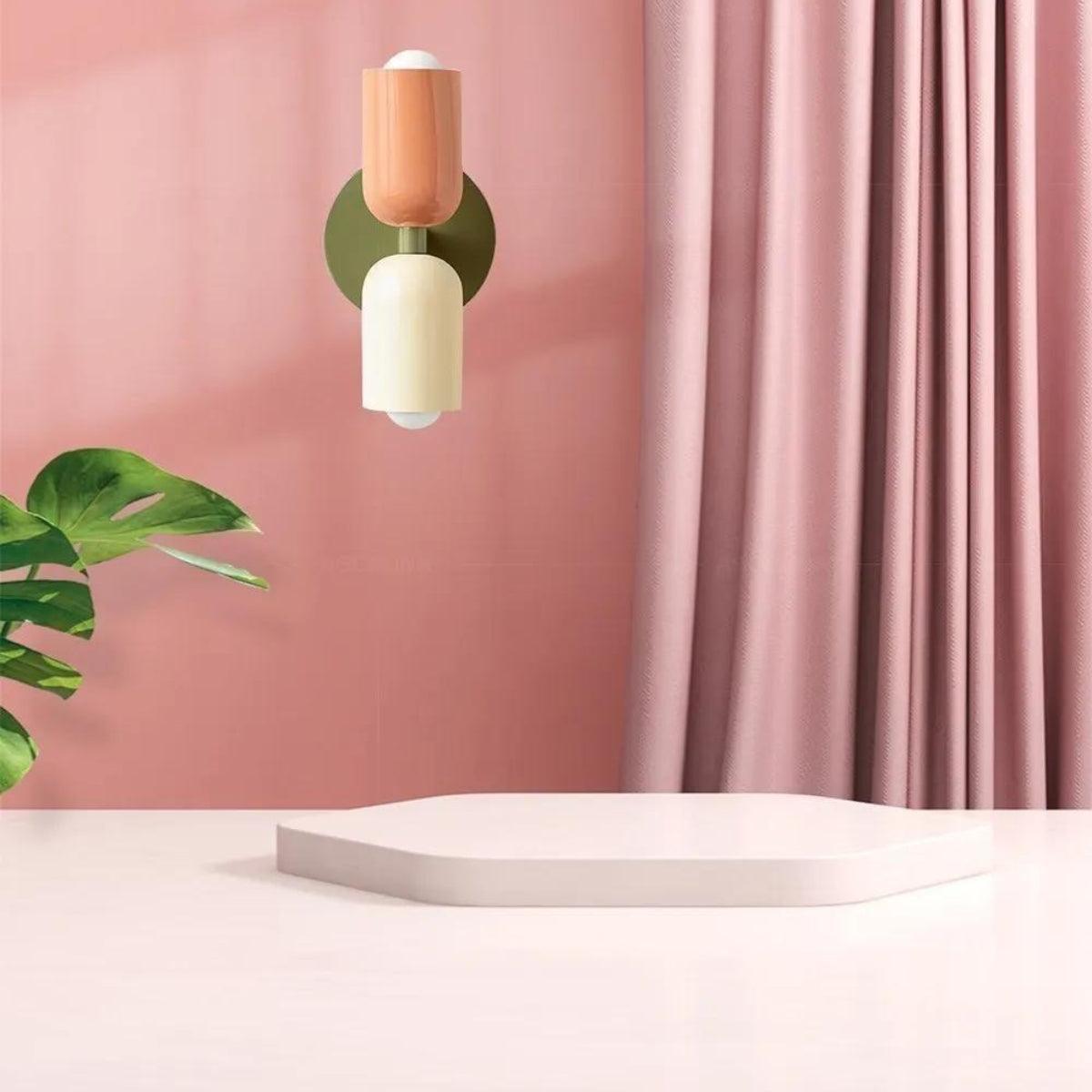 Vionara - Applique murale double en verre coloré | Vionara