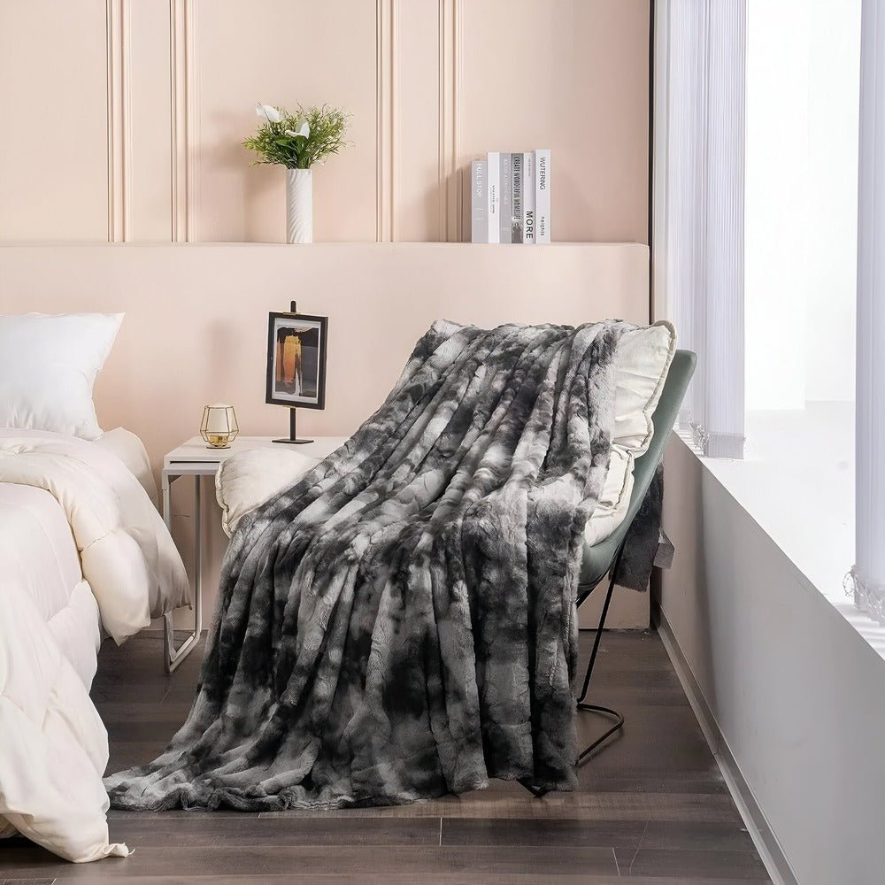 Vionara - Plaid en polaire double face ultra-doux pour chambre et salon | Vionara