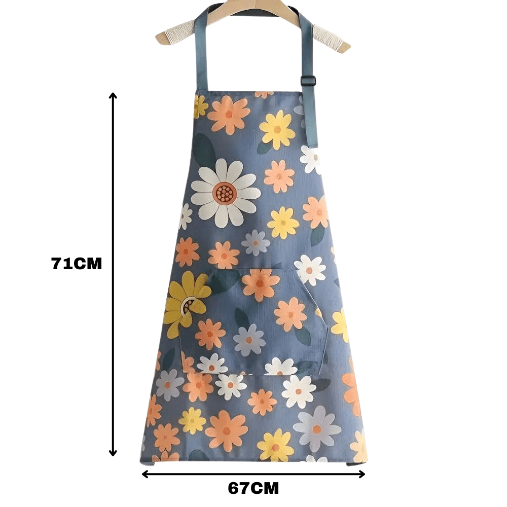Vionara - Tablier de cuisine en coton enduit à imprimé floral vintage | Vionara