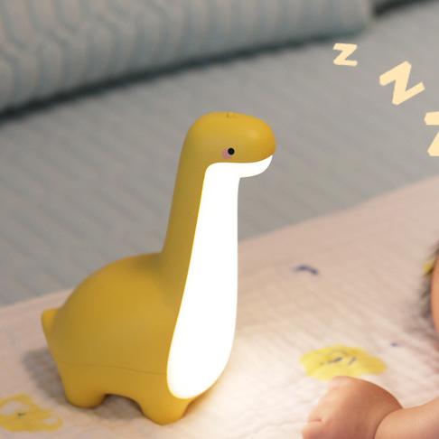 Vionara - Veilleuse LED en silicone dinosaure avec cou long | Vionara