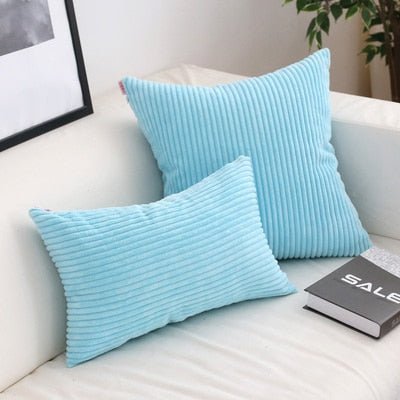 Vionara - Housse de coussin en velours côtelé doux et texturé | Vionara
