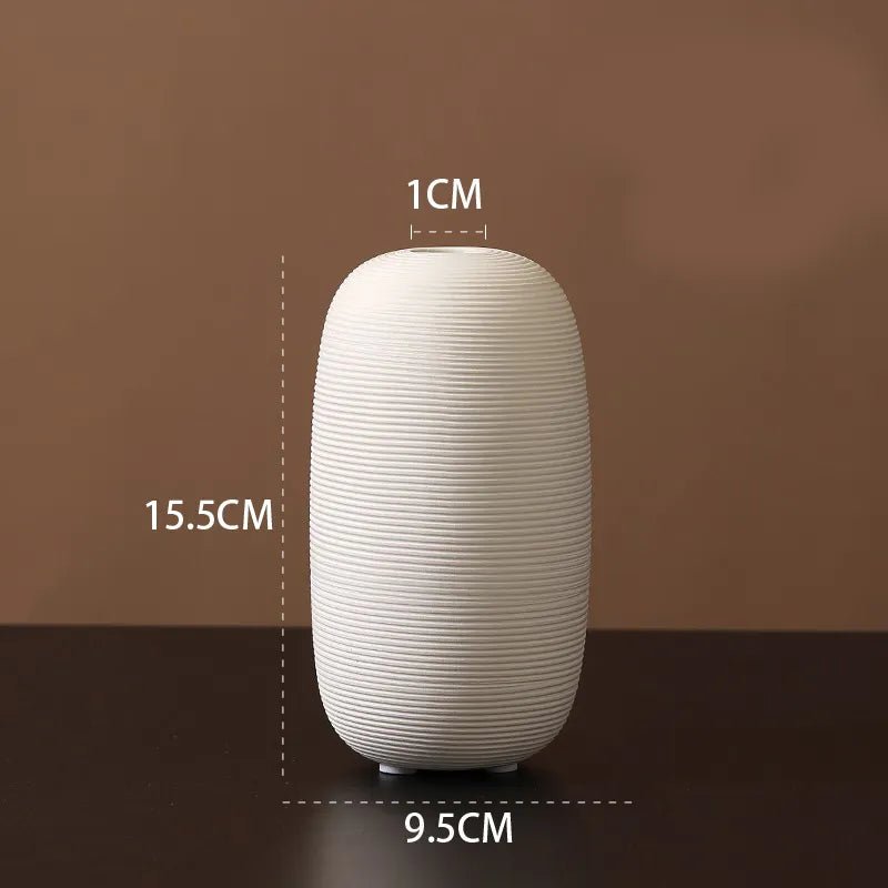 Vionara - Vase en céramique mate minimaliste – style scandinave | Vionara
