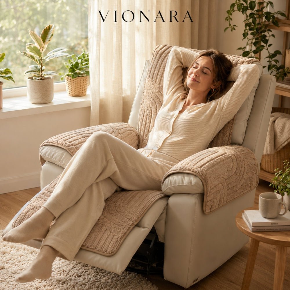 Vionara - Housse de fauteuil inclinable en microfibre épaisse | Vionara