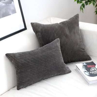 Vionara - Housse de coussin en velours côtelé doux et texturé | Vionara