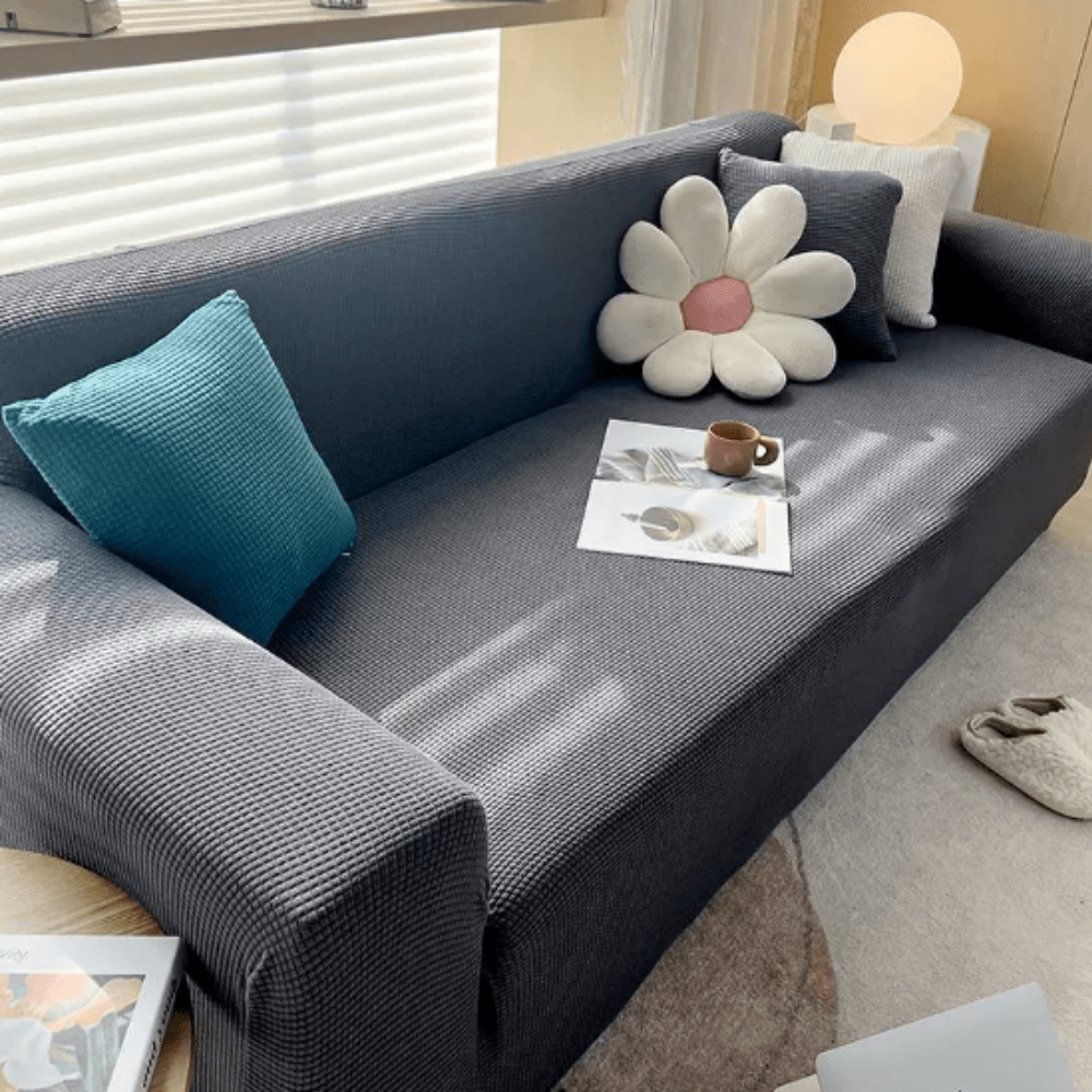 Vionara - Housse de canapé extensible en tissu texturé | Vionara