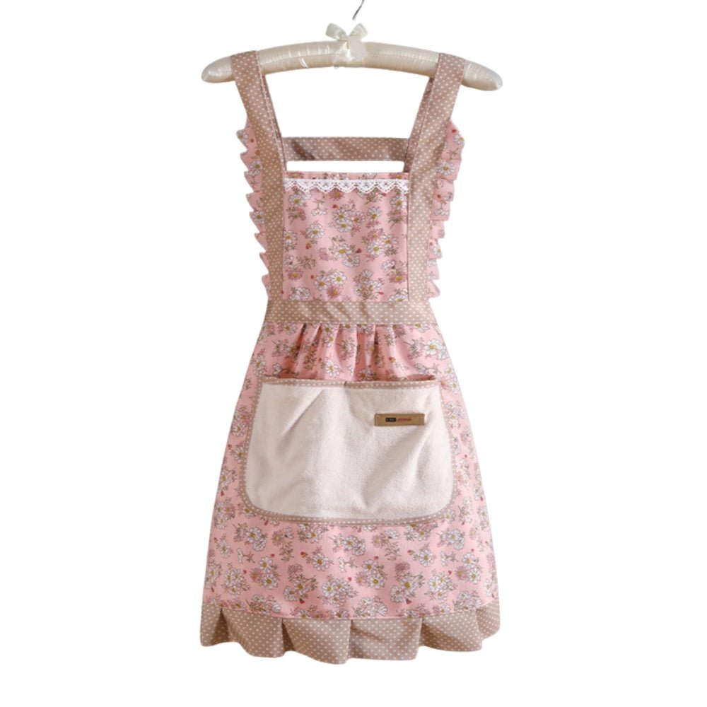 Vionara - Tablier de cuisine en coton fleuri, imperméable | Vionara