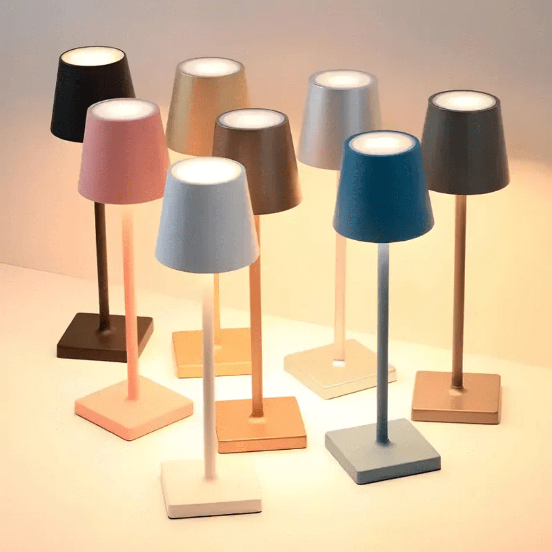 Vionara - Lampe de table rechargeable en aluminium minimaliste | Vionara