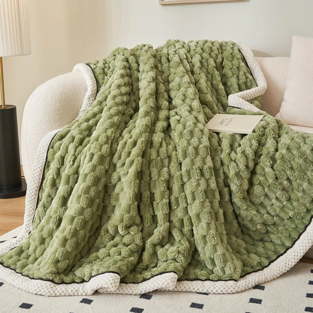 Vionara - Plaid décoratif en sherpa texturé et doux au toucher | Vionara