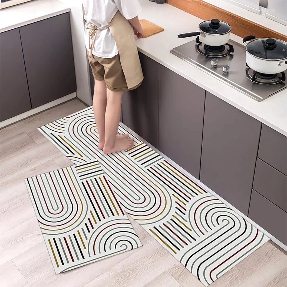 Vionara - Tapis de cuisine antidérapant en textile texturé | Vionara