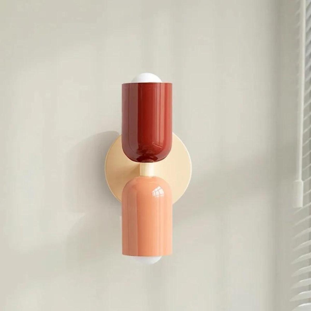 Vionara - Applique murale double en verre coloré | Vionara